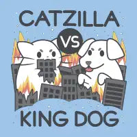 Catzilla vs King dog - design