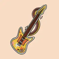 Leo Guitar T-Shirt - design
