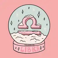 Libra Snow Globe - design