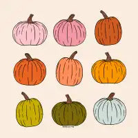 Rainbow Pumpkins - design