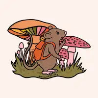 Rat With Backpack - design