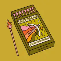 Sagittarius Matchbox - design