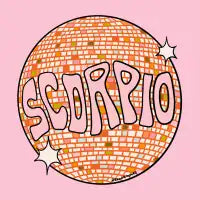 Scorpio Disco Ball T-Shirt - design