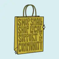 Shop Small in Green - design
