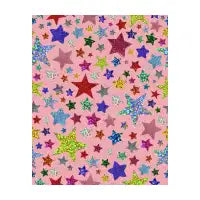 Star Sticker Print in Pink - design