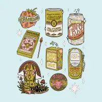 Taurus Tattoo Flash Sheet - design