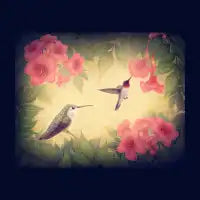 Ruby-throated Hummingbirds - design