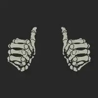 Skeleton Thumbs Up - design