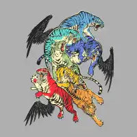 Seven Caged Tigers - design