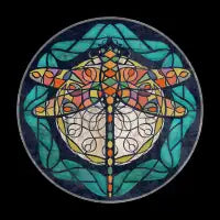 Geometric Dragonfly Marble Mosaic - design