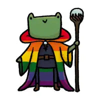 Ancient Frog Wizard Button - design