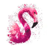 Flamingo Pink Watercolor - design
