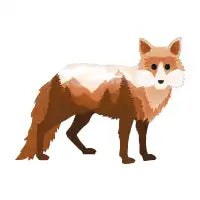 Fox Vixen Double Exposure  Animal - design