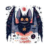 doodle bat - design