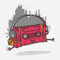 Happy Music Face - design