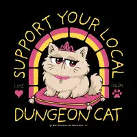Support Your Local Dungeon Cat - design