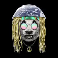 hippie panda - design