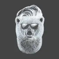 hipster polar beard - design
