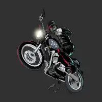 Zombie Bike Cop - design