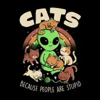 Cats Because People Are Stupid - design
