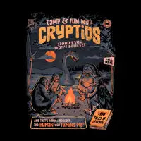 Cryptids Camp Funny Comic Retro - design