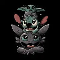 Cuteness Tower - Cartoon Dragon Alien Gift - design