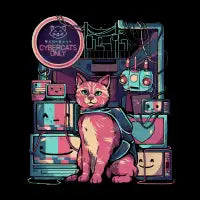 Cybercats Only - Funny Cat Geek Gift - design