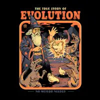 Evolution True Story Funny Wizard - design