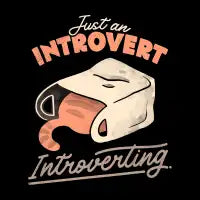 Just an Introvert Introverting - design