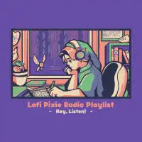 Lofi Pixie Radio Playlist  - Geek Game Music Gift - design