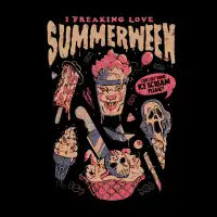 Summerween - Funny Goth Horror Movies Halloween Gift - design