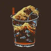 great wave of iced coffee - design