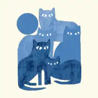 Street cats blue T-Shirt - design