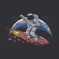 THE COSMIC SURFER - design