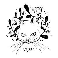 Grumpy Kitty Wreath - design