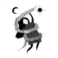 Between the moon and sun T-Shirt - design