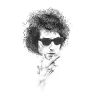 Bob Dylan portrait - design