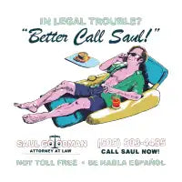 Saul Goodman chilling a pool - design