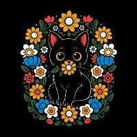 Floral Spirit Cat - design