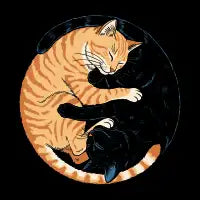 Yin Yang Cats - design