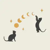 Cat and Moon - design