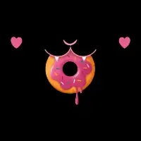 Cat Having Donut - design