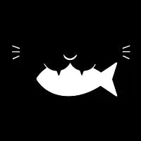 Cat Having Fish - design