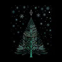 Christmas Night Tree - Snowy - design