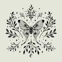 Mystical Moon Moth - design