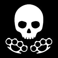 Poppy Skeleton Logo White on Black. - design