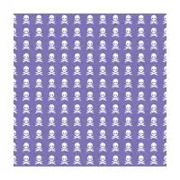 Violet Skull Pattern White on Purple - design