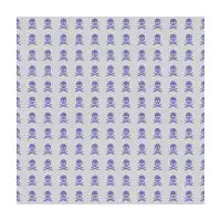Violet Skull Pattern Purple on Gray - design