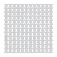 Violet Skull Pattern White on Gray - design