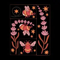 Bumble bees & lavender - design
